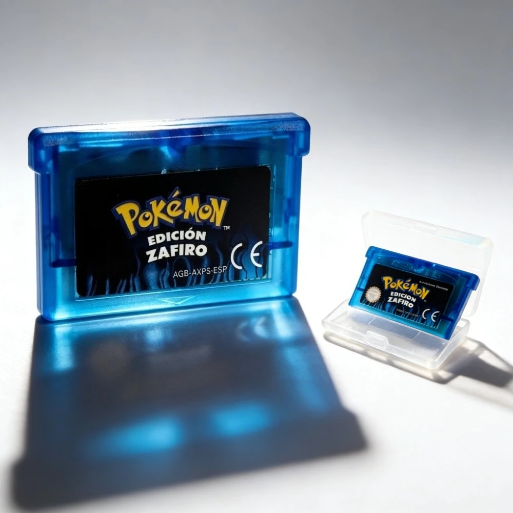 5PCS España GBA Game Pokémon Series 32 Bit Video Game Cartridge Console Card Pokémon Emerald FireRed Ruby Leaf Green Sapphire