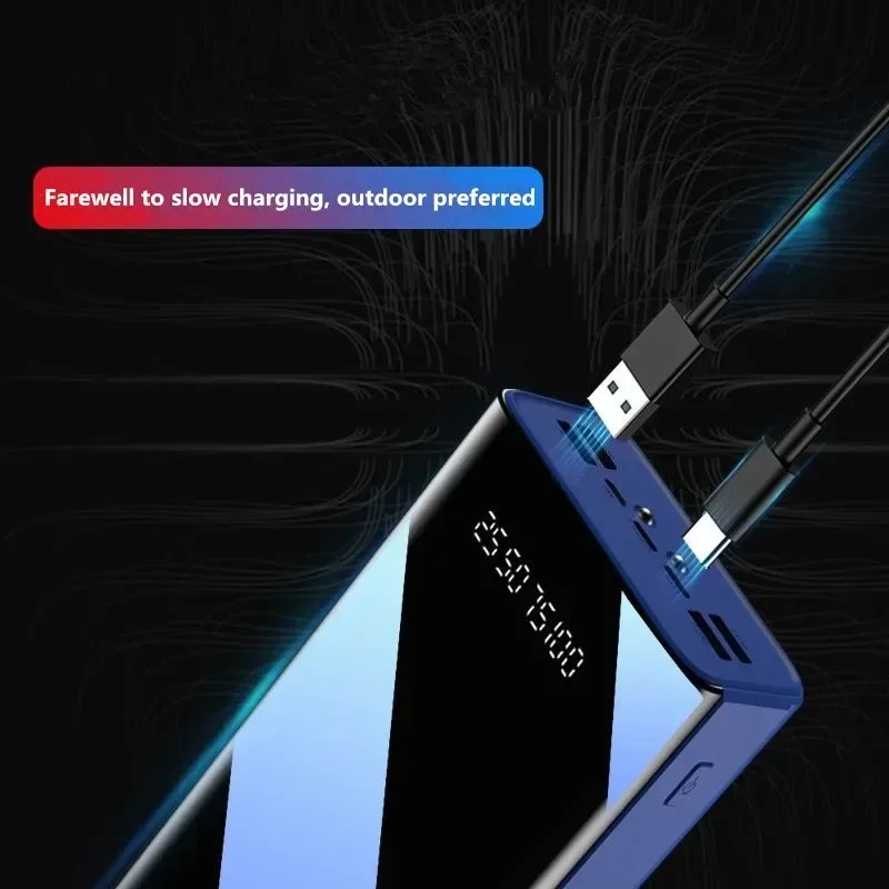 New Power Bank 100000mAh TypeC Micro USB Fast Charging Powerbank LED Display Portable External Battery Charger for Phone Tablet