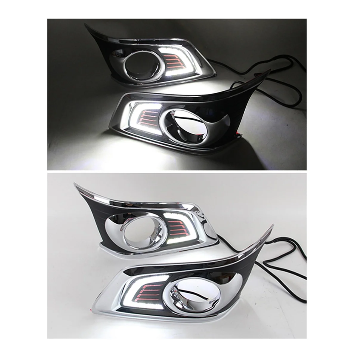 1 Paar drl Tagfahrlicht Auto Styling Nebels chein werfer 12V für Toyota Hilux Vigo Champ 2012 2013 2014