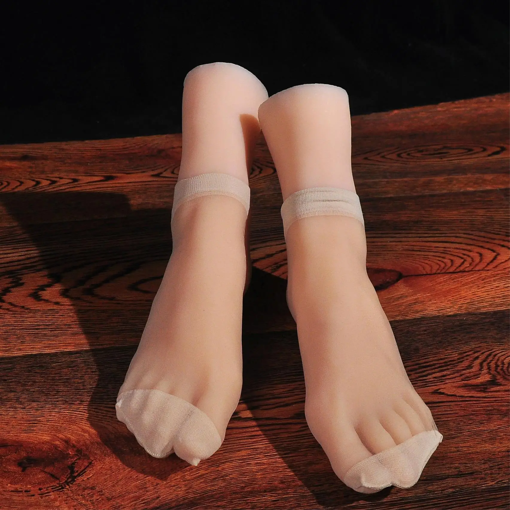 Female Silicone Foot Model Simulation Fake Nail Mannequin Foot Fetish For Manicure Photograph Shoes Display Props Lifelike 3901