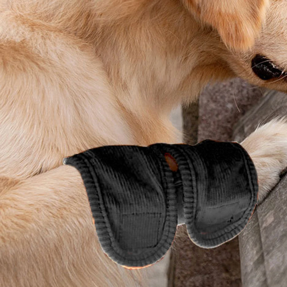 

Pet Knee Pad Warm Cover Sleeve for Front Rear Leg Support Black Dog Brace Protectors Pet Leg Warmer Premium Material Comfortable