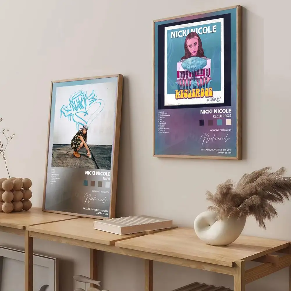 Pop Singer N-Nicki Nicole Poster Modern Aesthetic Wall Art Print Trendy Bedroom Home Decor Gift