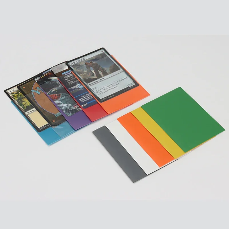 

50/100 шт. цветной матовый чехол для карт 66x91 мм, защитный чехол для торговых карт, щит Таро, волшебный чехол для карт, прозрачная пленка.