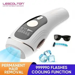 Lescolton Cool Laser Hair Removal for Women Men 999900 Flashes Beauty Health Permanent Painless IPL Epilator Free Shipping