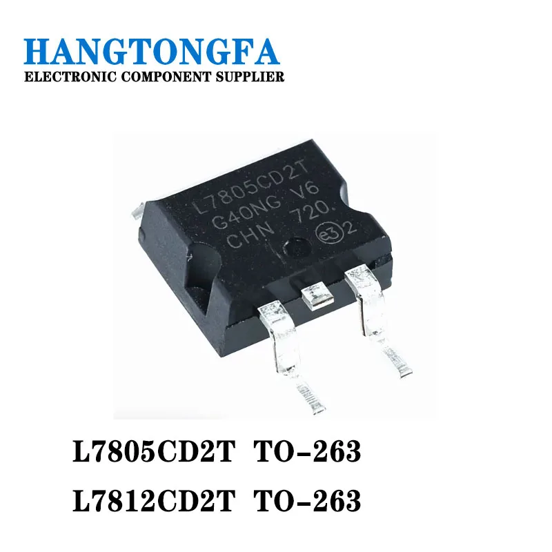 20PCS IC L7805CD2T L7812CD2T TO-263 NEW IN STOCK 7805/7812 SMD TO-263