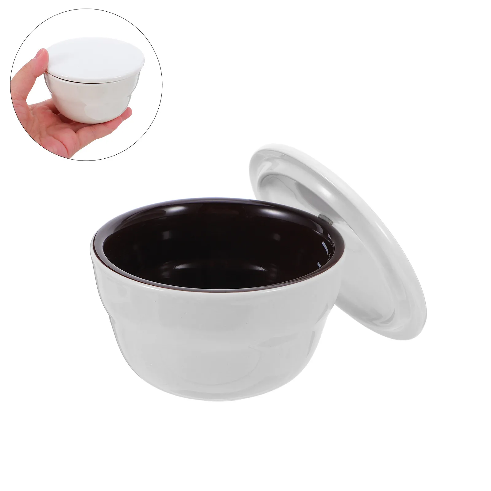 Juego de 1 taza de porcelana para degustación de café, taza medidora de cerámica para una degustación precisa de granos de café, apilable, para probar espresso, uso doméstico y en cafeterías.