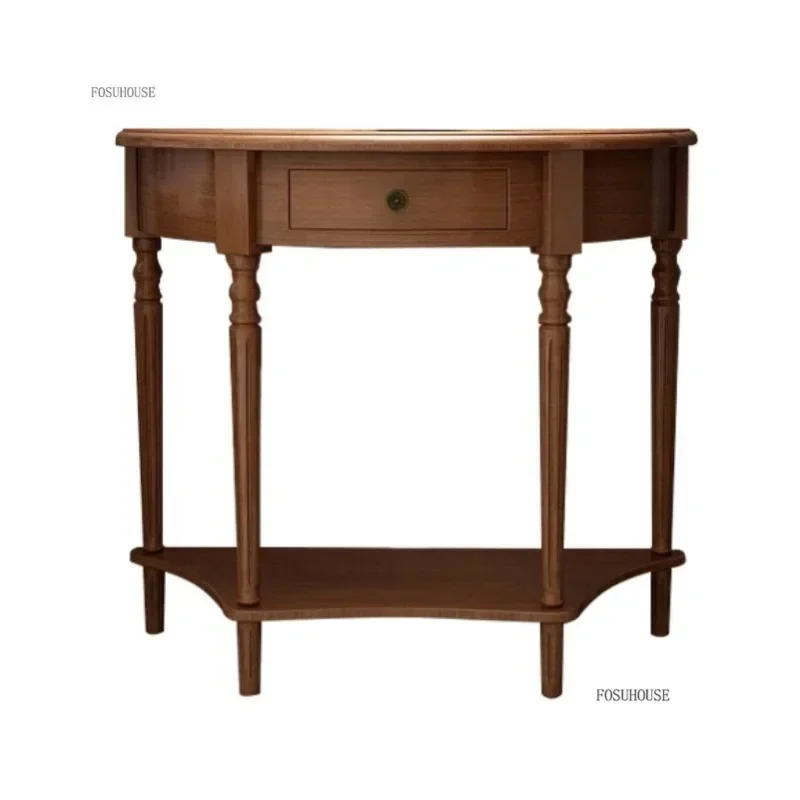 Nordic Wooden Porch Console Table for Living Room Furniture Entryway Tables Console Lobby Desk Home Decoration Hallway Tables w