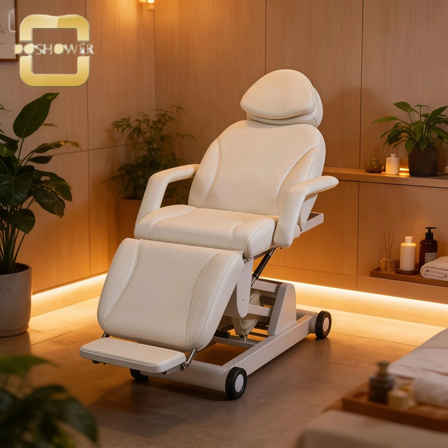 

3 motor White High quality Massage beauty spa bed with comfort Sponge of full body massage equipment for beauty massage salons