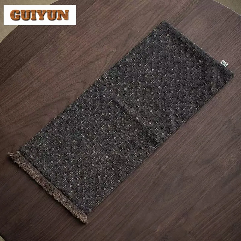 

Fragrant Cloud Gauze Splicing Fabric Coasters Luxury Hot Pad For Coffee Cups Heat Insulation Placemats Chinese Tea Drinkware