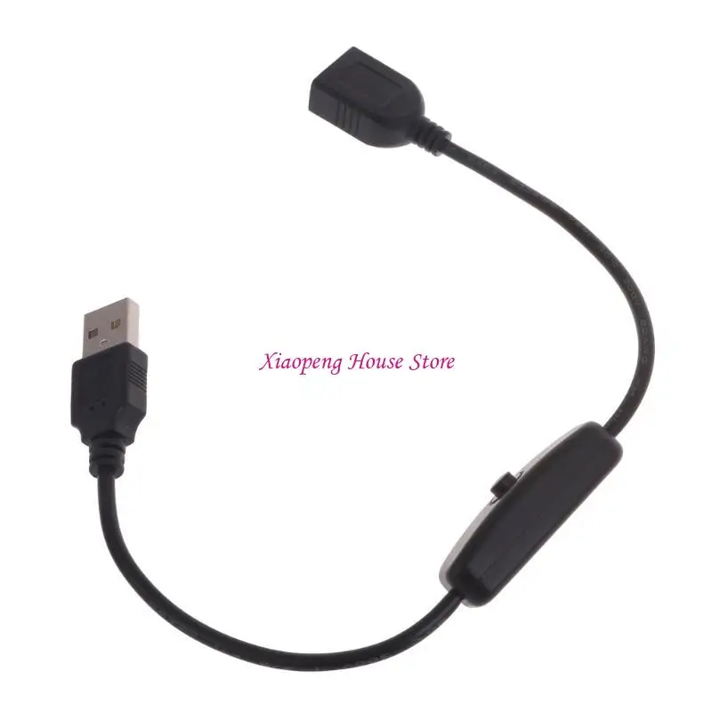 30cm USB Cable with ON/OFF Switches Cable Extension Toggles for USB Lamp USB Fan 77JC