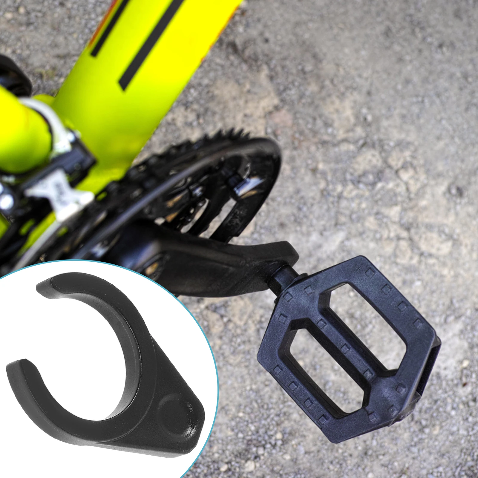 

Bike Quick Release Pedal Locking Clips Soft Protection Buckles Foldable Bicycle Accessories Pedal Fasteners Mountain Bikes