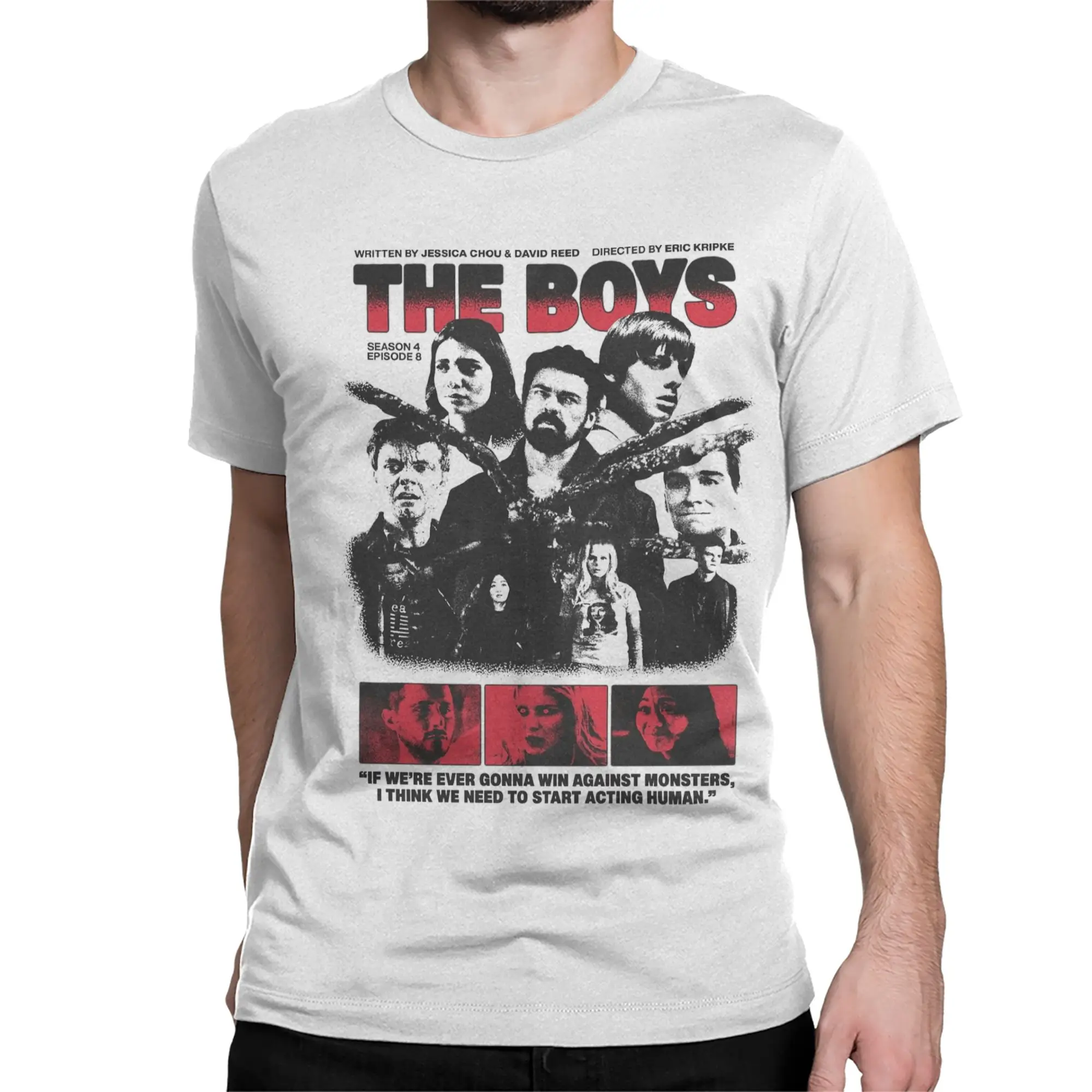 Men Women's The Boys  Billy Butcher Homelander T Shirts  100% Cotton Clothes Vintage Short Sleeve O Neck Tee Shirt Gift T-Shirt