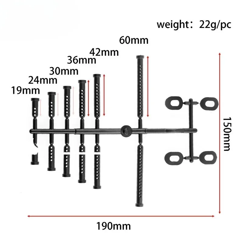 

1/12 1/14 1/16 1/18 RC Car Body Mount Post Shell Column RC Car Upgrade Parts Accessories