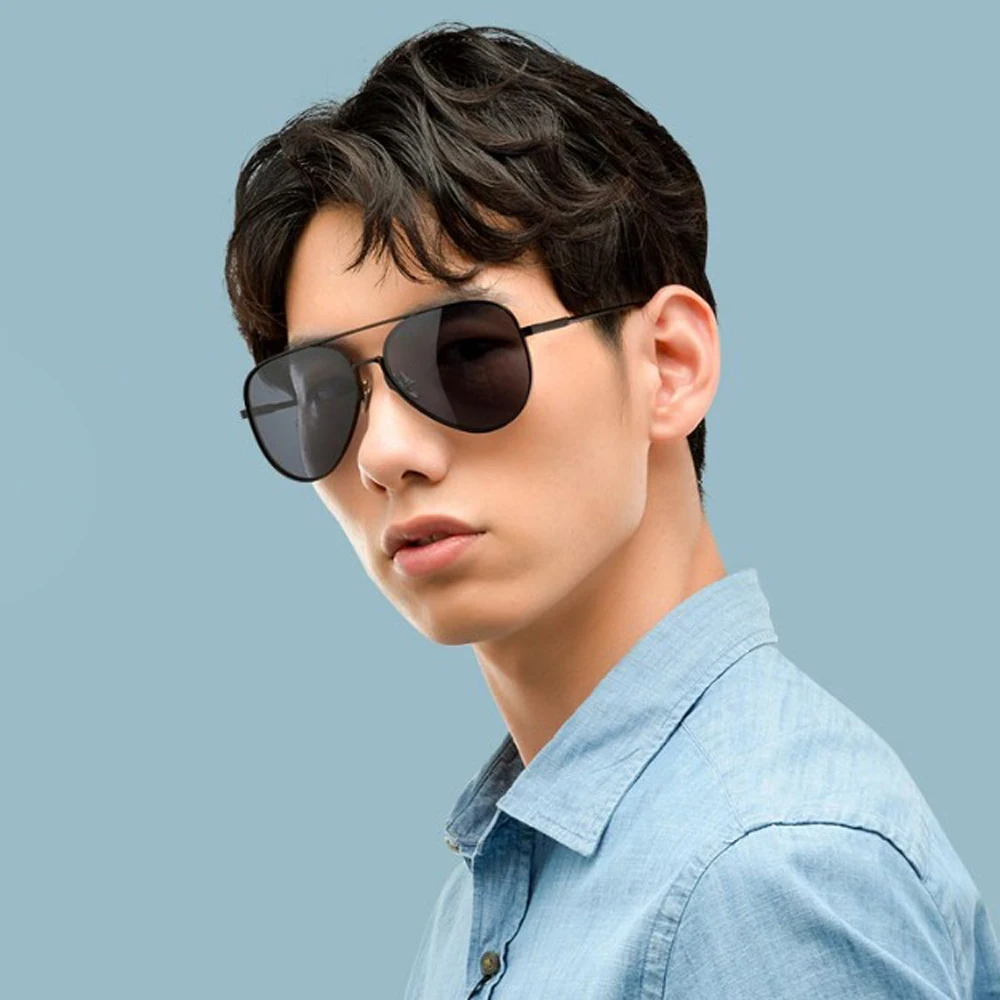 Original Xiaomi Mijia Aviator Pilot Traveler แว่นตากันแดด Polarized เลนส์แว่นตากันแดด Cool Mi Life สำหรับ Man และผู้หญิง Life แว่นตากันแดด