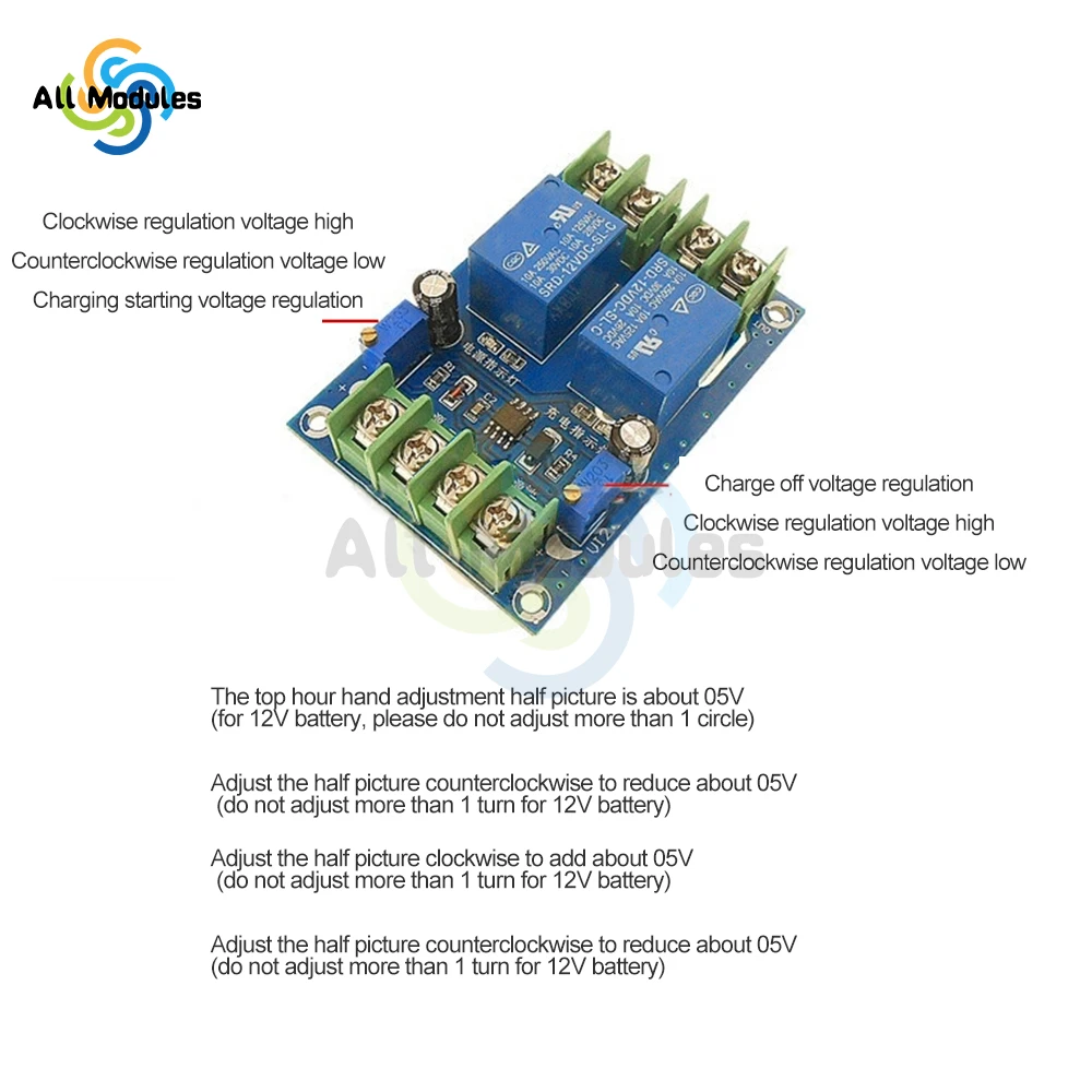 Voeding Automatische Omschakeling Module Batterij Stroomuitval Automatische Opladen Besturingskaart Emergency Stroomonderbreker Module