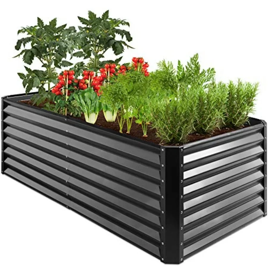 x2ft Outdoor Metal Raised Garden Bed, Deep Root Box Planter for Vegetables, Flowers, Herbs, 269 Gallon Capacity, 100% Non Toxic