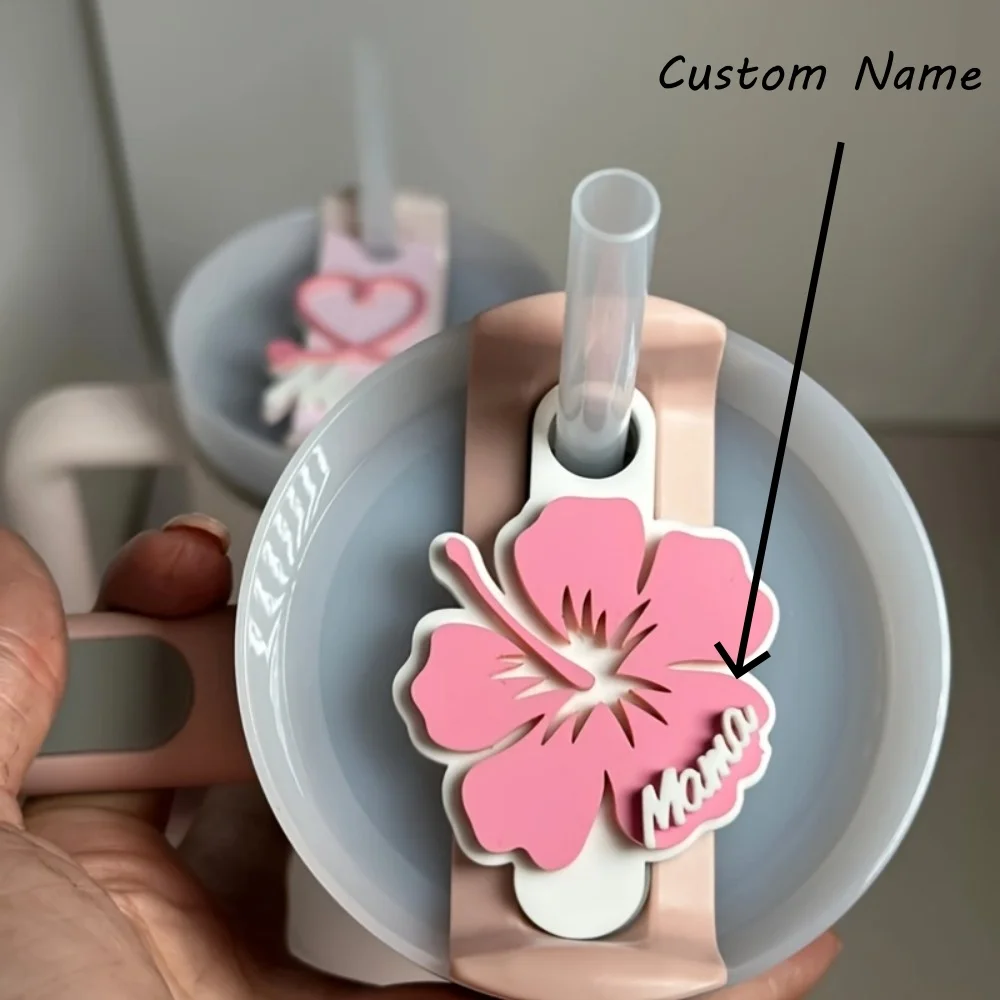 

Name Plate for 20 30 40 Oz Personalized Custom Name Tag Cup Raised Lettering Customized Tumbler Name Plate Tumbler Lid Topper