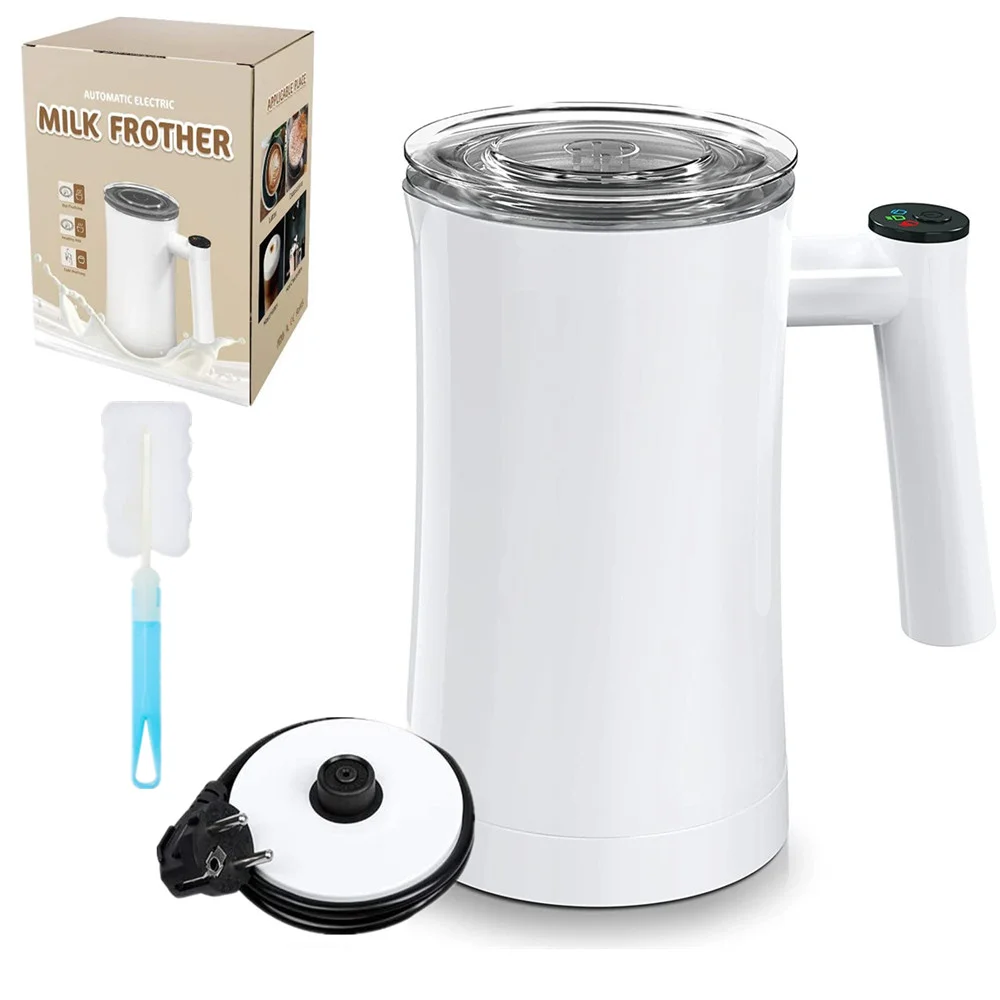 3 in 1 Multifunction Milk Frother 350ml Large Capacity Automatic Milk Steamer for Latte Cappuccino Coffee Foamer Heater Hot Cold