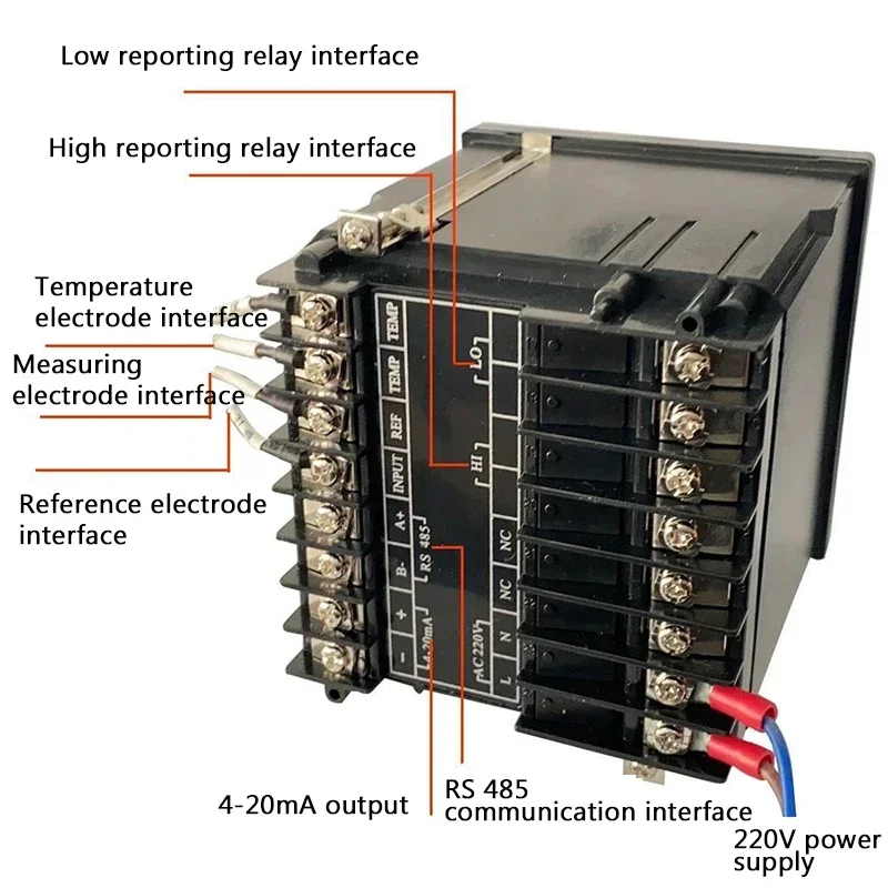 4-20mA Relay Fully Automatic Industrial Dissolved Oxygen Controller Instrument Monitor Real-Time Dissolved Oxygen Tester