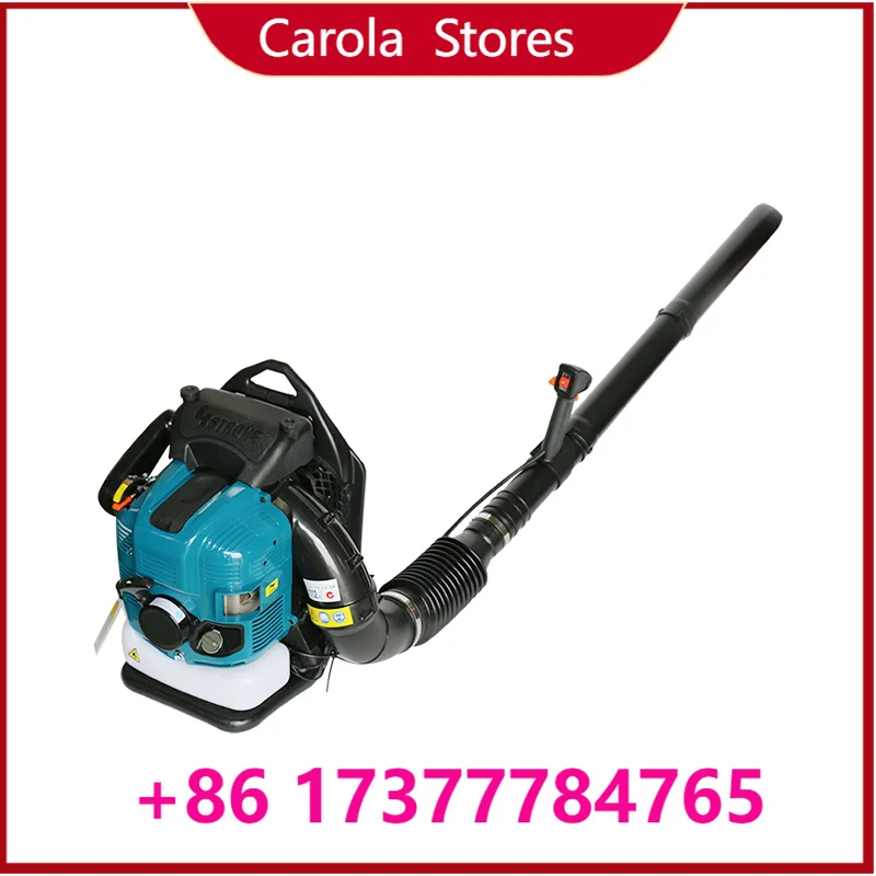 EB-BX7600 75.6cc 4-Stroke Backpack Leaf Blower,2.8KW High Velocity Air Blower for Garden Leaf Clearing,Snow