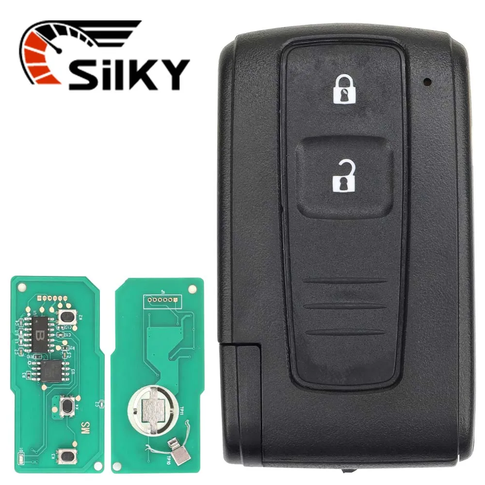 Chave remota SilKY Smart Controle, 2 ou 3 botões, 312 ou 433MHz, B9Chip para Toyota Prius 2004-2009, FCC #   MOZB21TG MOZB31EG