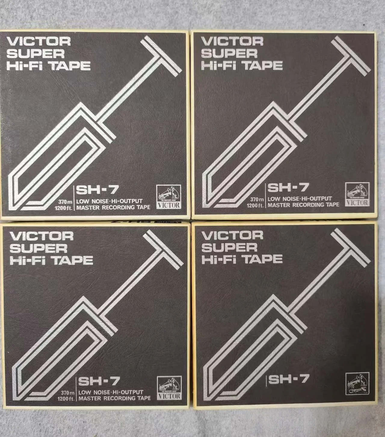 Pre-Owned Vintage Victor SH-7 7 Inch Reel to Reel Tape 1/4 Inch 370m 1200ft Black Magnetic Recording Tape Japan
