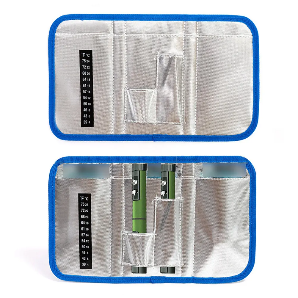 1Pcs Insulation Bag Insulin Refrigerator Cooler Portable Lightweight Waterproof Travel Friendly Reusable Double Zipper