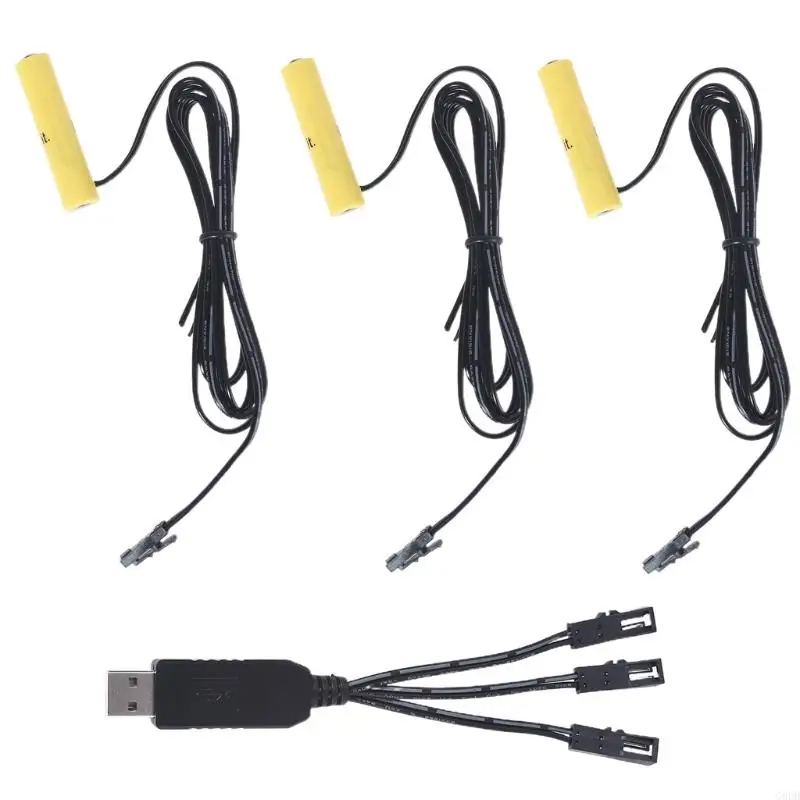 G6DD 3IN1 USB AAA Батарея Устранена кабель для AAA Battery Powered Radio Lamp