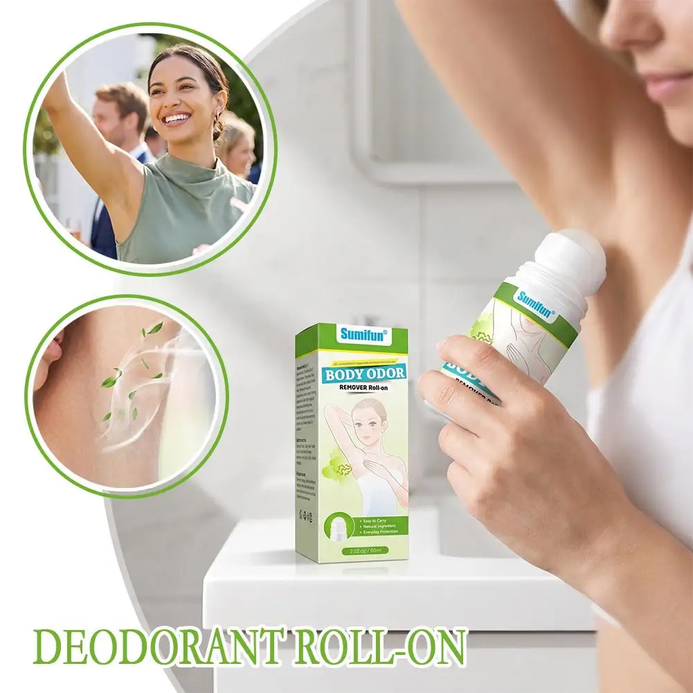 Summer Body Odor Remover Roll On/ Cream,Natural Antiperspirant Deodorant Reduce Sweat Eliminate Underarm Odor Long Lasting Fresh