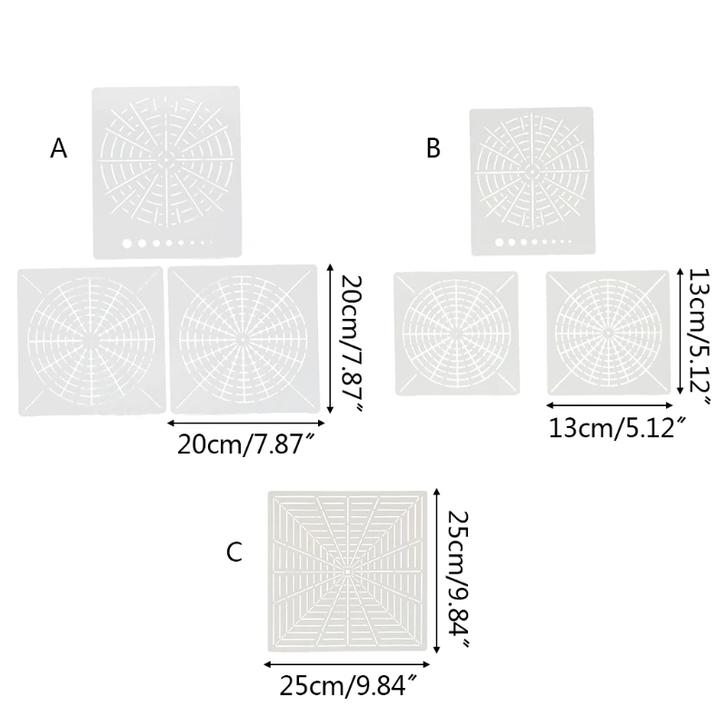 Mandala Painting Templates Stencils for DIY Rock Scrapbook Coloring Embossing Album X7YD