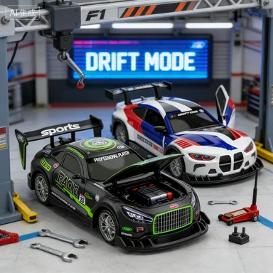 

2,4 г игрушечный автомобиль с дистанционным управлением и функцией легкого распыления, электрический дрейфующий гоночный автомобиль для детей, трансграничный радиоуправляемый автомобиль