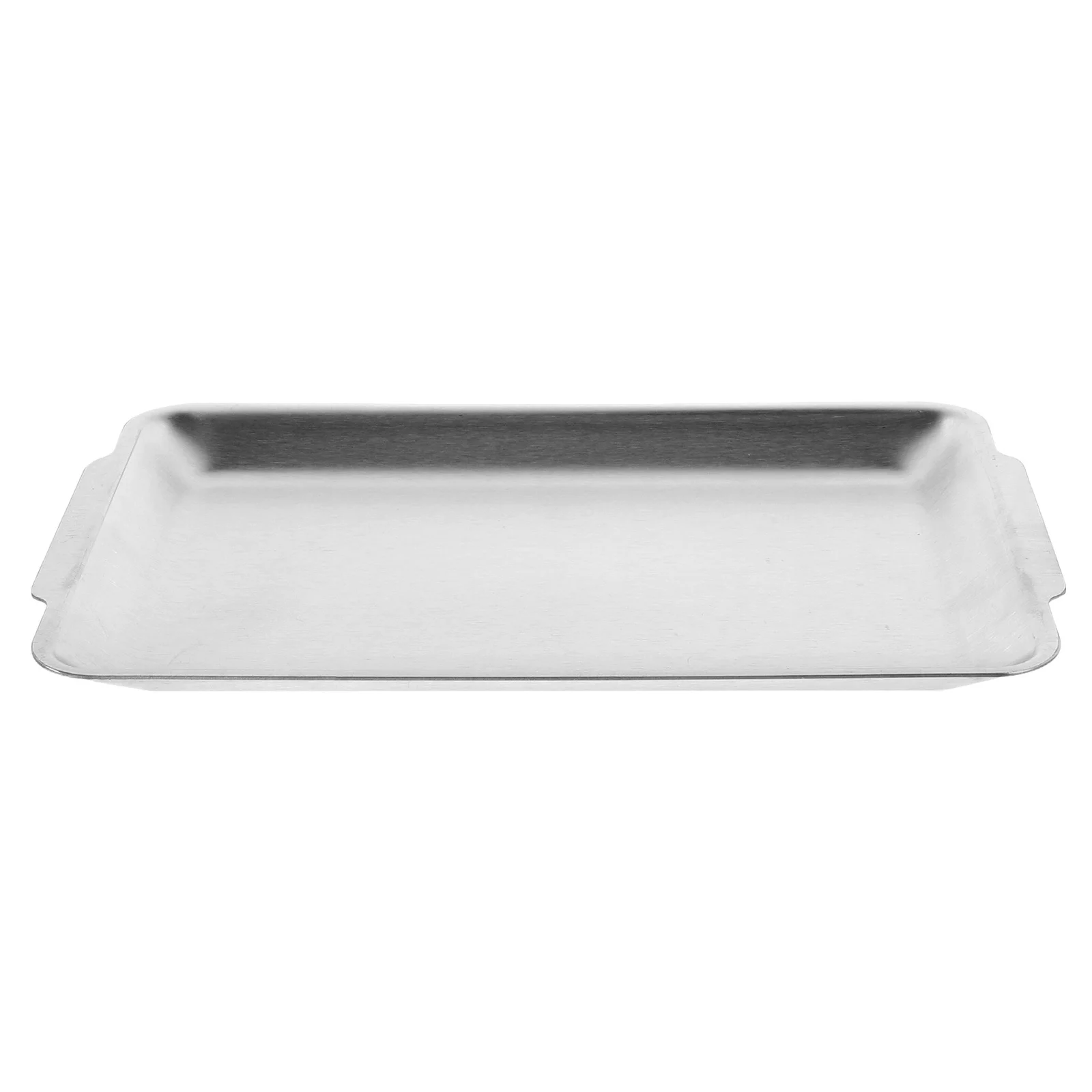 

Stainless Steel Buffet Serving Plate Rectangle Strong Break Resistance Dessert Appetizer Snack Serving Plate Multi-Purpose Metal