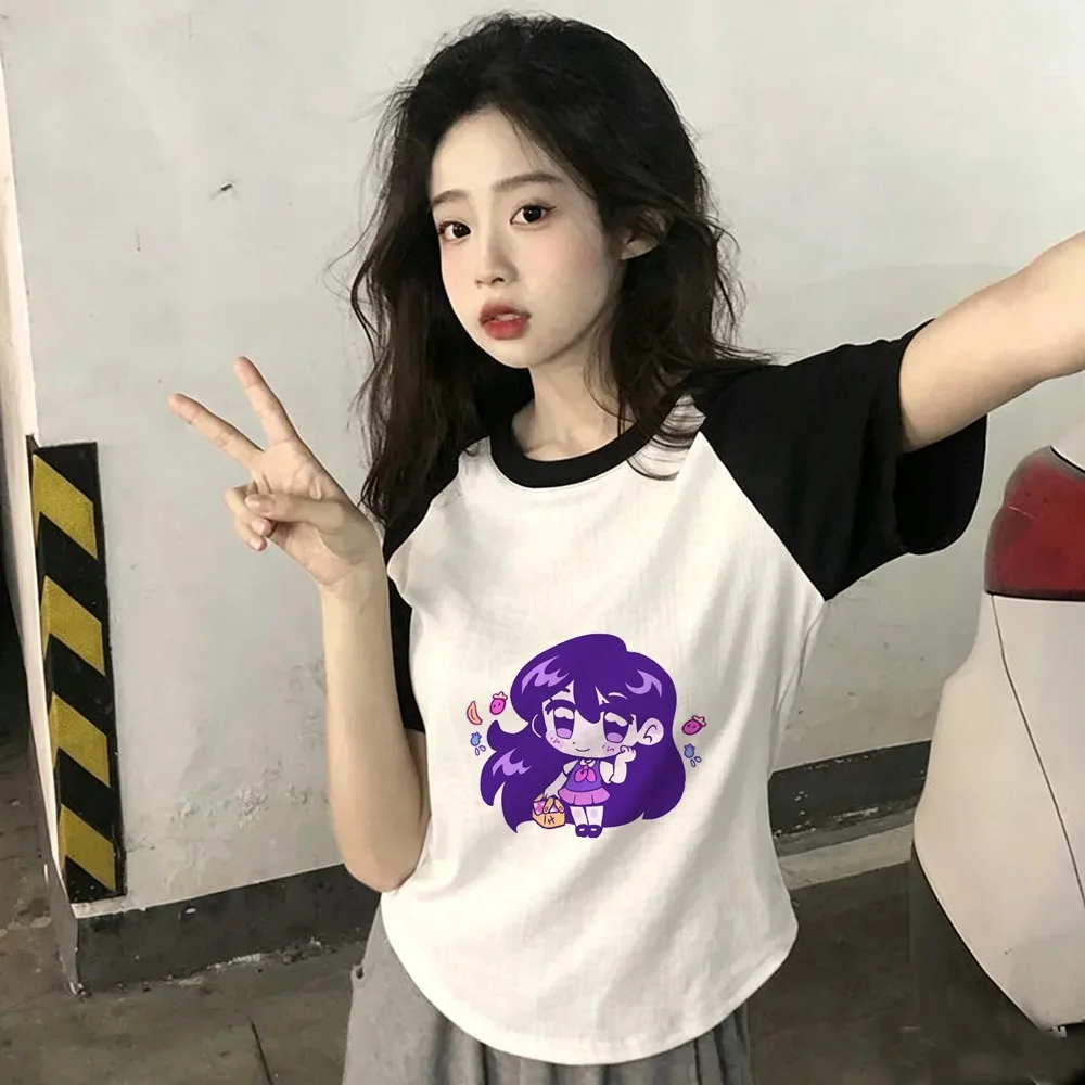 Omori top tees teen goth meme aesthetic harajuku party t-shirt party japanese aesthetic Psychedelic baddie