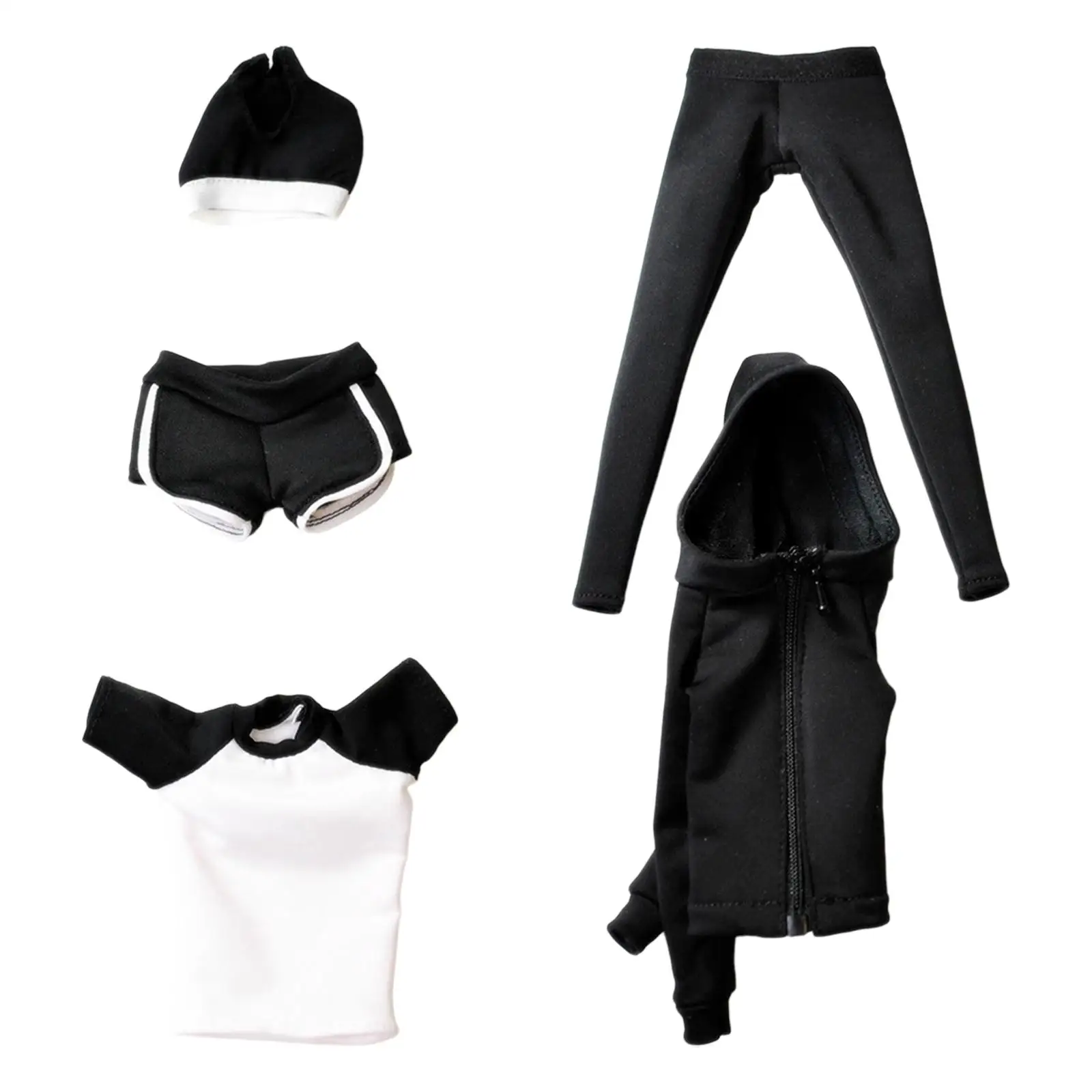 

Женская фигурка в масштабе 1:6, модная одежда, спортивные костюмы, модные спортивные штаны, костюм для 12-дюймовой женской коллекционной фигурки, костюм для экшн-фигурки.