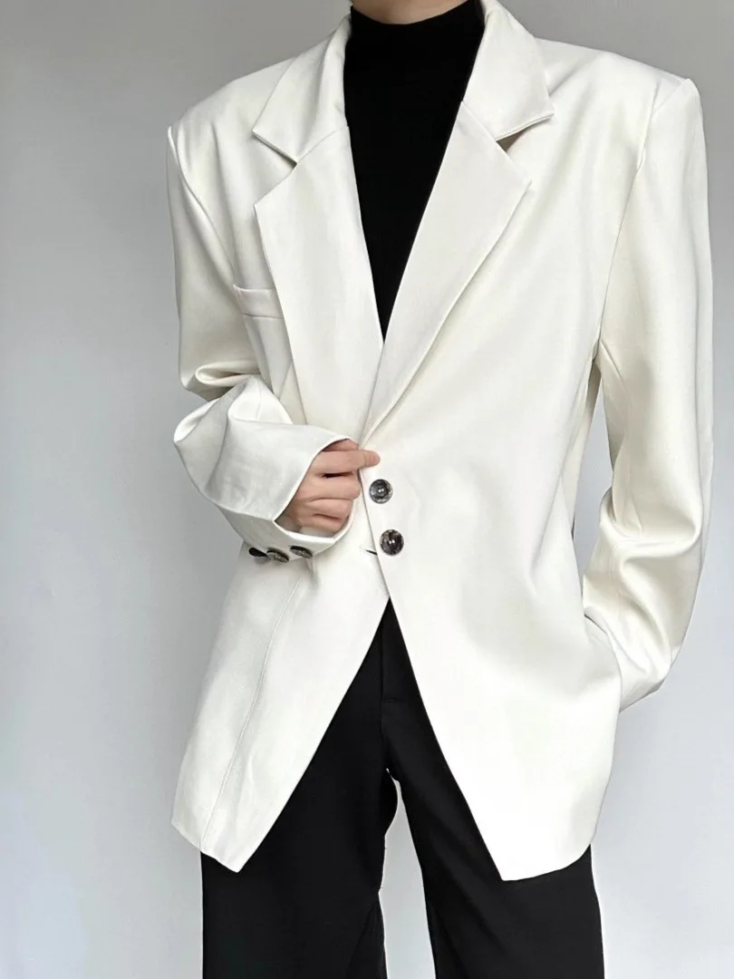 

Faionable Loosefitting Men's Casual Suits Tee-piece Set Spring Autumn Loose Sle Comfortable Fit Men's Faion