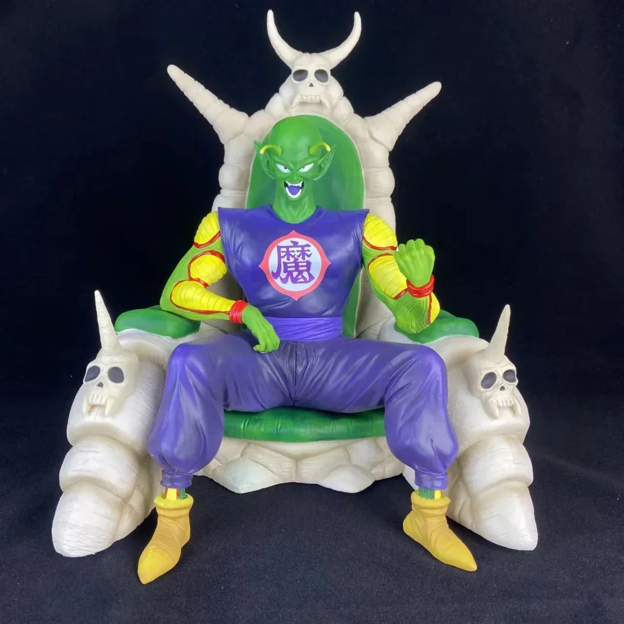 

28cm Anime Dragon Ball Figures GK Piccolo Skeleton Throne Action Figures PVC Statue Collection Model Toys Decoration Gifts