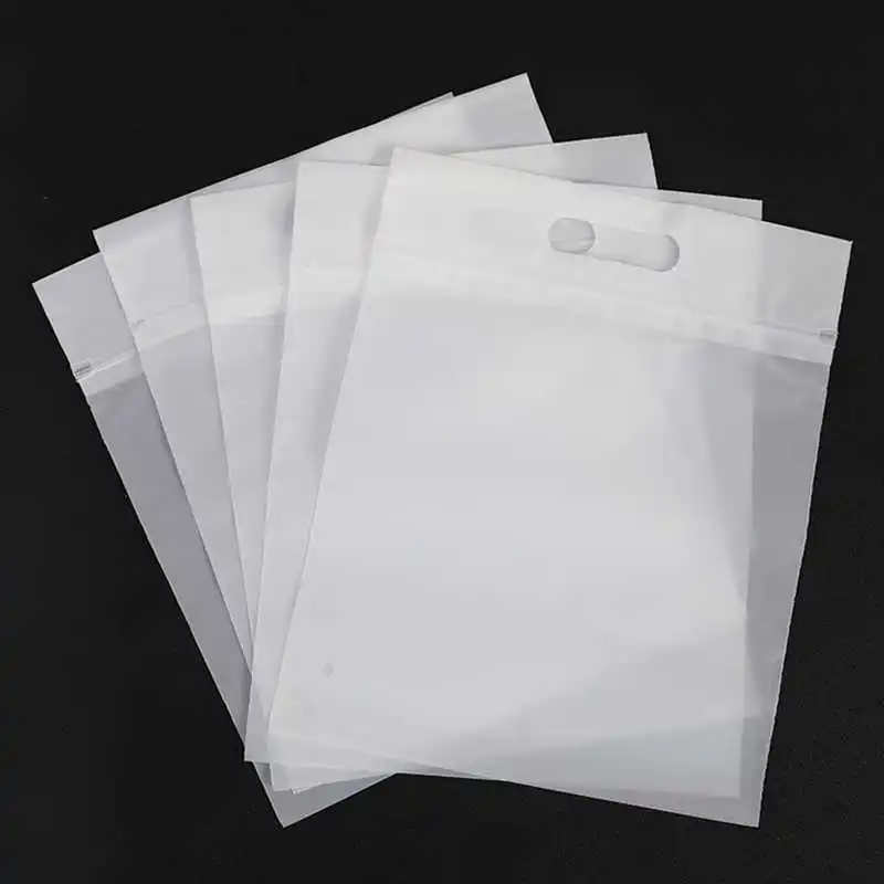 5PCS Sealed Storage Bag Frosted Clothes Handbag 30x45cm Underbed Wardrobe Collection Translucent Reusable Travel Carry Bags