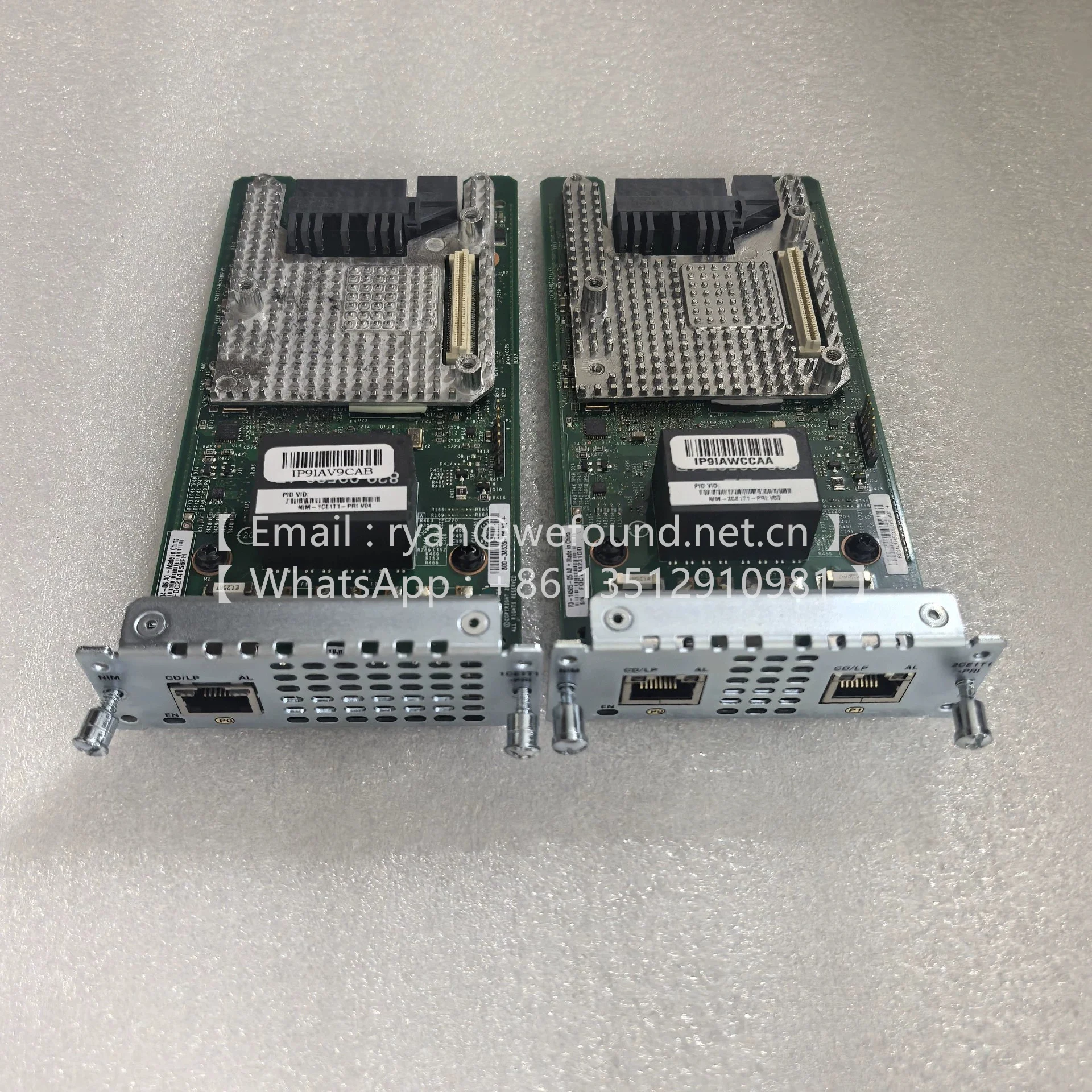 NIM-1CE1T1-PRI  NIM-2CE1T1-PRI  Voice and WAN Network Interface Module