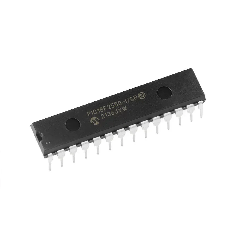 1 Uds nuevo microcontrolador USB flash mejorado de alto rendimiento PIC18F2550-I/SP PDIP-28 original