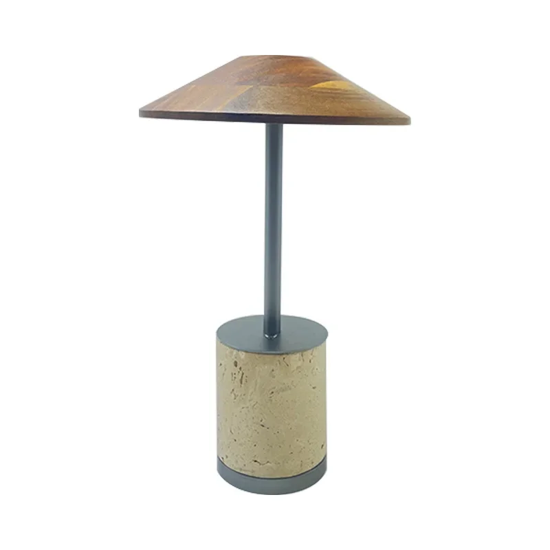 

Natural, walnut color, Nordic style, wabi-sabi, three colors, bedside lamp, atmosphere, book lamp