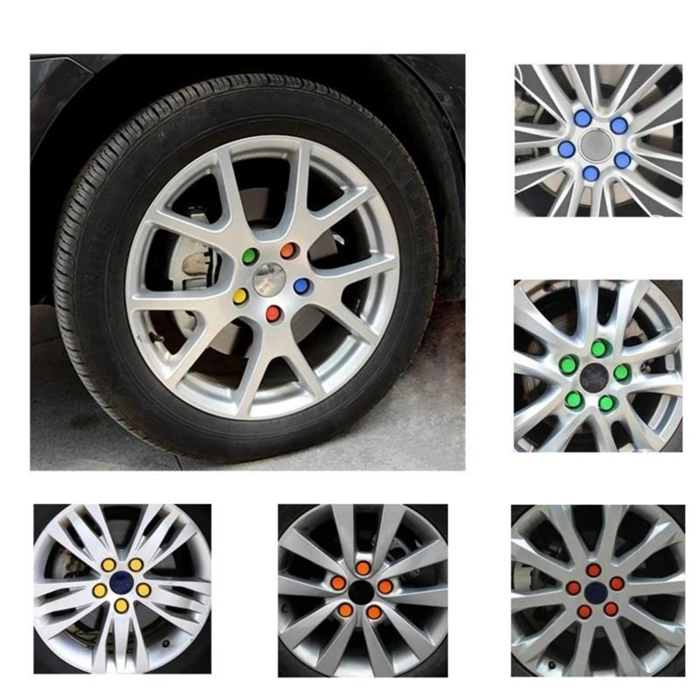 

20Pcs 21mm Inner Diameter Silicone Wheel Nut Protector Caps Easy Fit Car Bolt Covers Black Wheel Nut Covers Bolts Cover