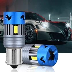 2PCS Car LED Bulb 1156 BA15S 3570 4SMD With Fan Decoding 1157 P21/5W BAY15D T20 7443 W21/5W Canbus Automatic Reversing light 12V