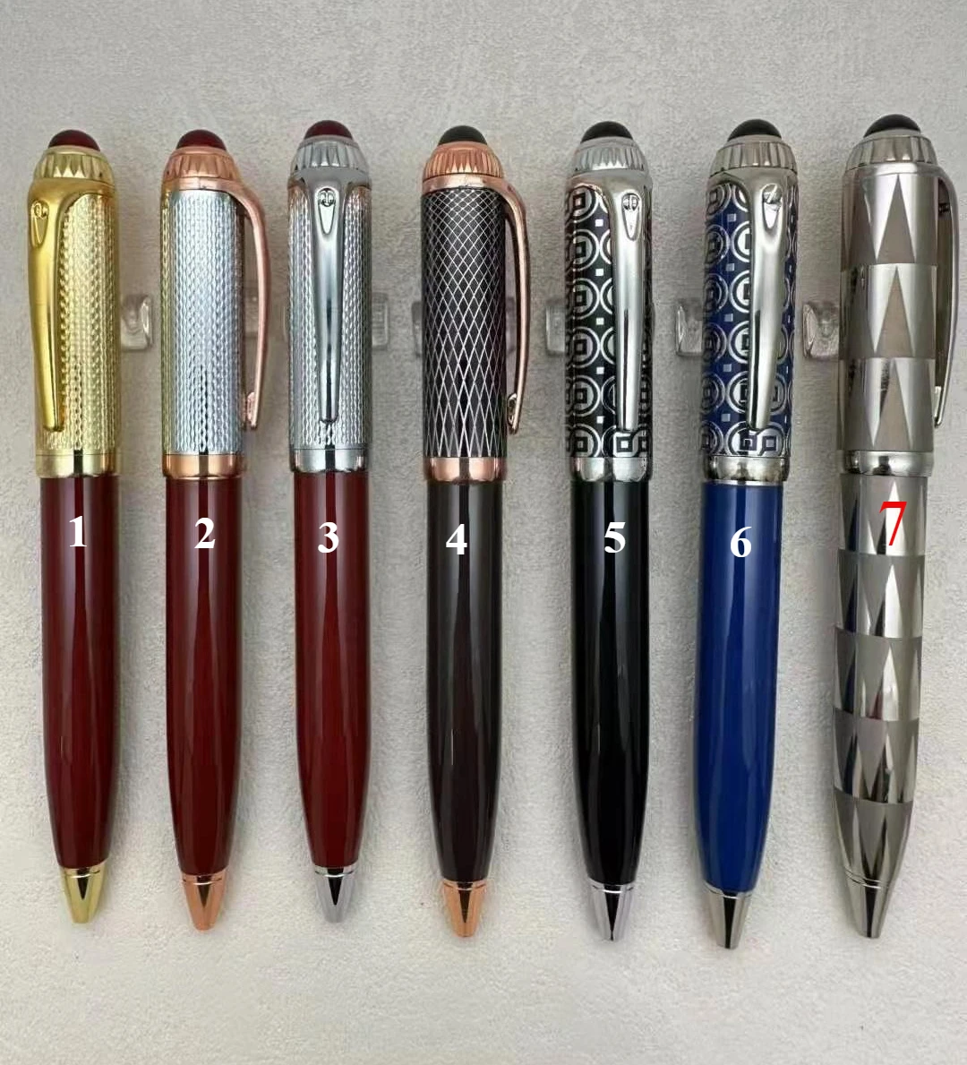 

New Metal Ballpoint Pen Unique Reliefs Office School Writing Ball Pens