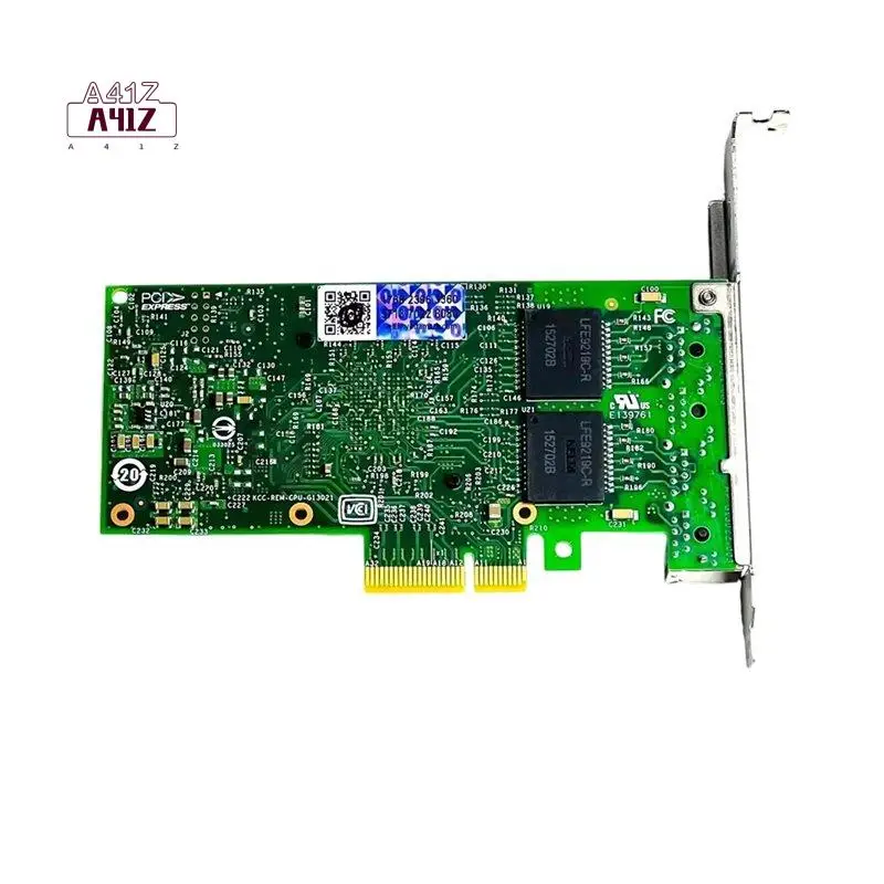 A41Z-I350-T4 4Xgbe Adapter 4-Port PCI-E Network LAN Interface Card, Gigabit Ethernet NIC For Server System X Wired Connection