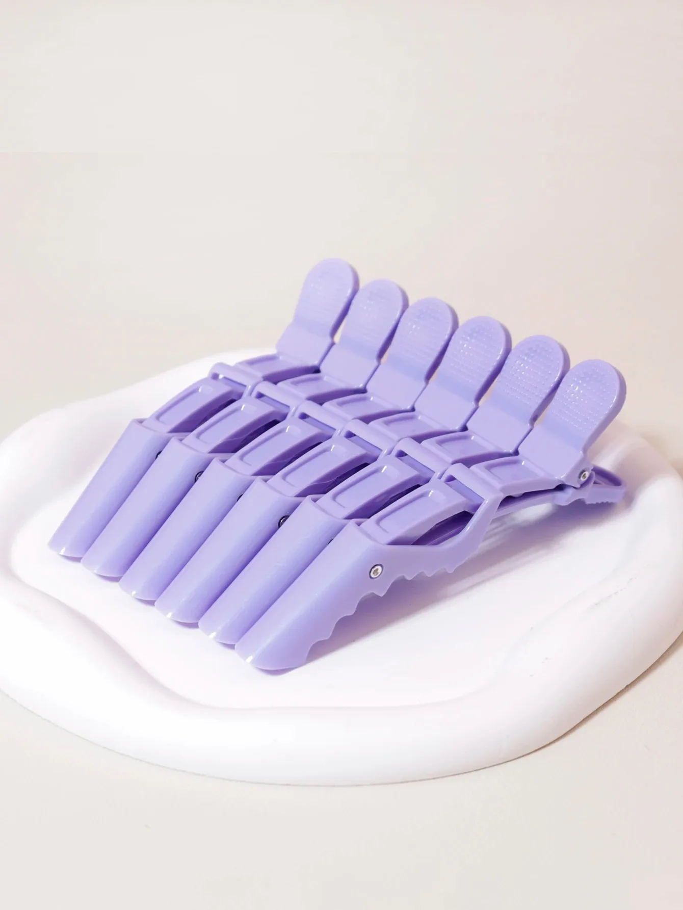 6Pcs Alligator Hair Clips，Shark Clip Enhanced Crocodile Alligator Grip Clip，Professional Salon，Special for real hair wigs