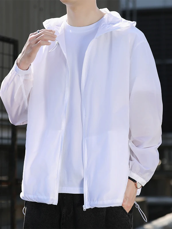 

Мужская модная солнцезащитная одежда, дышащая, с защитой от ультрафиолета, для бега, альпинизма, рыбалки, с длинными рукавами, худи, 2025 N...