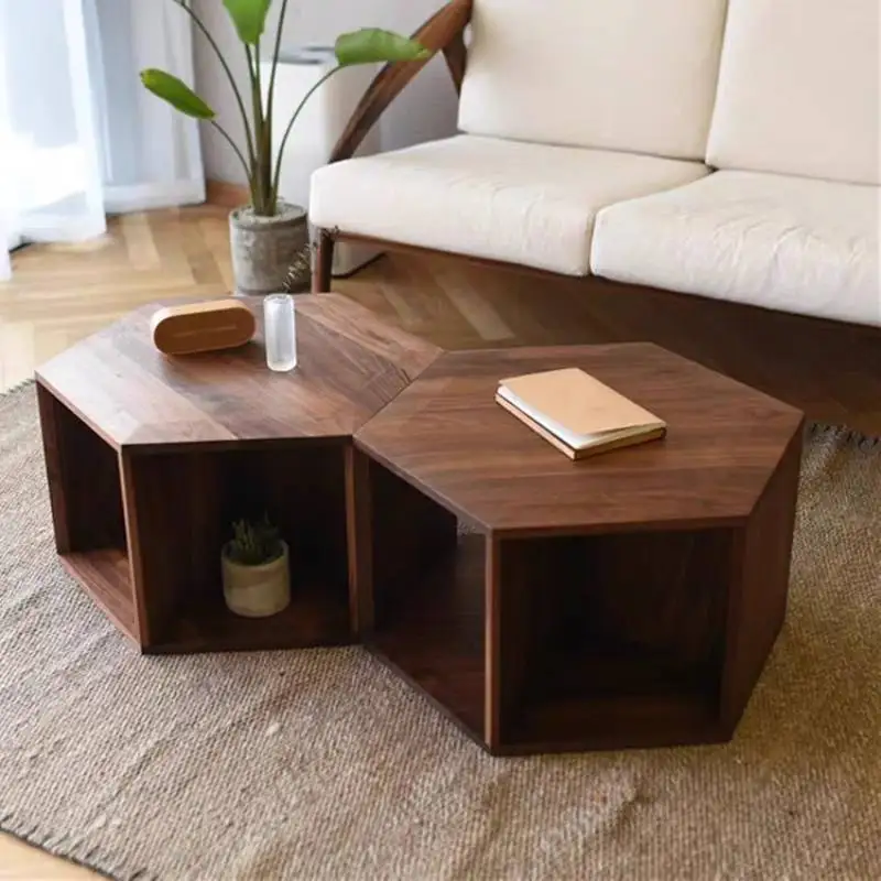 

Wood Decoration Coffee Table Luxury Modern Living Room Designer Storage Side Table Writing Mesa Auxiliar Lounge Suite Furniture