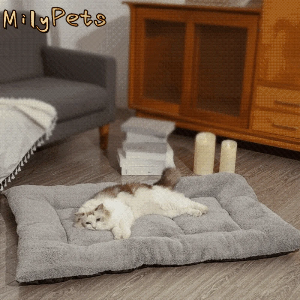 

Warm Dog Bed Mat Non-slip Super Soft Thickened Pet Mat Comfortable Surrounding Style Cat Cage Mattress Pet Rest