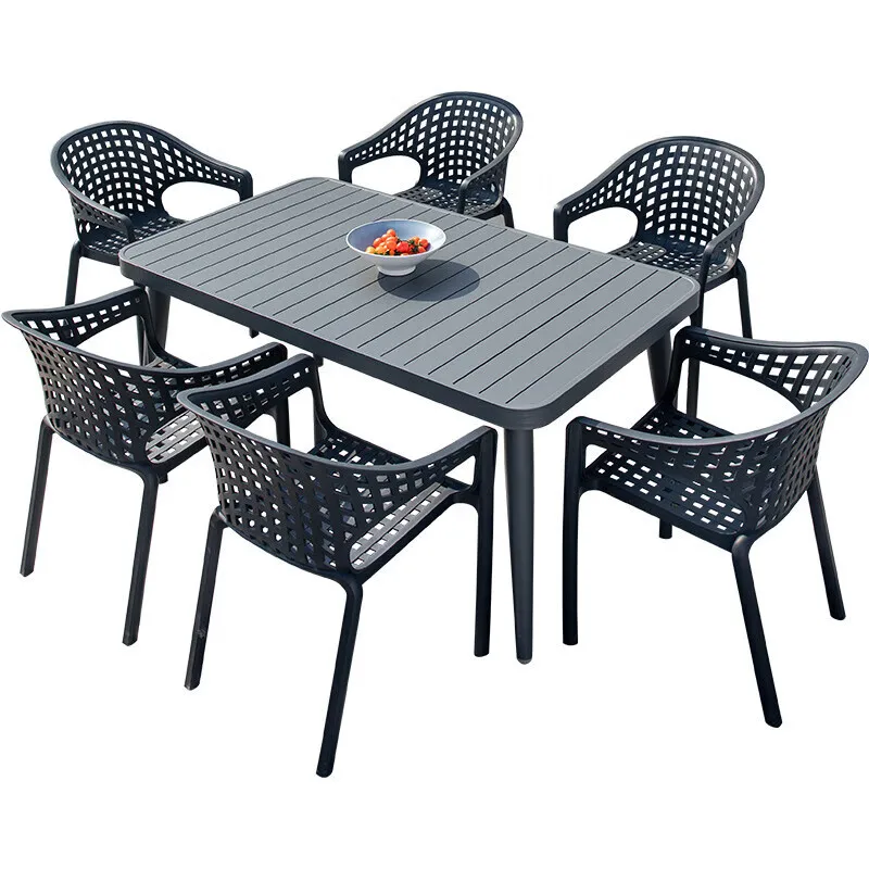 

courtyard garden outside leisure carbon steel aluminum alloy table dining table and chairs outdoor tables and chairs