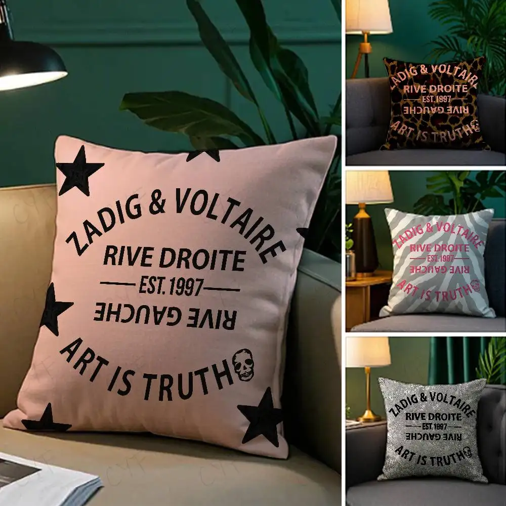 COOL Z-ZADIG y V-VOLTAIRE Funda de almohada Almohada fotográfica personalizada segura, cojín de forro polar cepillado antidecoloración, seguro para madres e bebés.